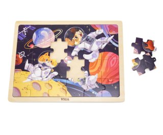 Viga Viga 44646 Puzzle na podkładce 24 elementy - kosmos
