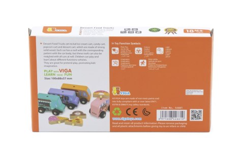 Viga Viga 44661 Food Tracki - Pojazdy cukierni
