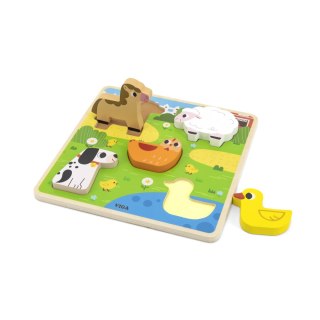 Viga Viga 44662 Drewniane puzzle - Farma