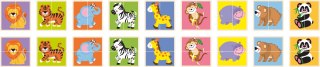 Viga Viga 50842 Puzzle dopasowanka - dzikie zwierzęta