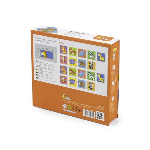 Viga Viga 50842 Puzzle dopasowanka - dzikie zwierzęta Viga Viga 50842 Puzzle dopasowanka - dzikie zwierzęta