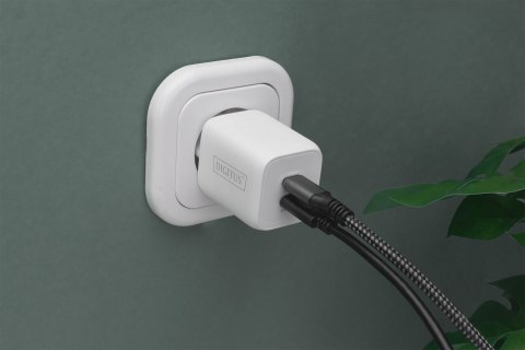 Digitus | 24 pin USB-C | Biały | 65 Wata Digitus | 24 pin USB-C | Biały | 65 Wata