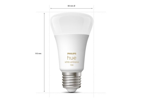 Philips Hue | WA Starter Kit 11W A60 E27 3szt, Bridge, Switch | E27 | 11 W | Ciepła do chłodnej bieli 2200-6500K + 16 milionów k Philips Hue | WA Starter Kit 11W A60 E27 3szt, Bridge, Switch | E27 | 11 W | Ciepła do chłodnej bieli 2200-6500K + 16 milionów k