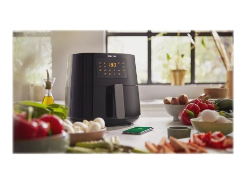 Philips | Essential HD9280/70 | Frytownica XL 6.2 L 2000 W z Technologią Rapid Air - Czarny Philips | Essential HD9280/70 | Frytownica XL 6.2 L 2000 W z Technologią Rapid Air - Czarny