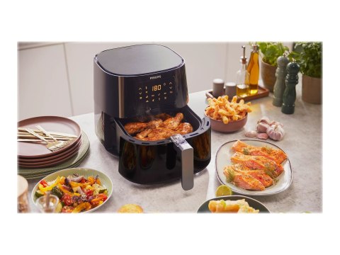 Philips | Essential HD9280/70 | Frytownica XL 6.2 L 2000 W z Technologią Rapid Air - Czarny Philips | Essential HD9280/70 | Frytownica XL 6.2 L 2000 W z Technologią Rapid Air - Czarny