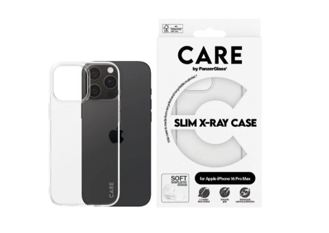CARE by PanzerGlass Case Fashion X-Ray Soft Basic iPhone 16 Pro Max | CARE CARE by PanzerGlass Case Fashion X-Ray Soft Basic iPhone 16 Pro Max | CARE