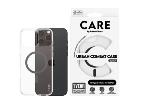CARE by PanzerGlass Case Flagship Black MagSafe iPhone 16 Pro Max | CARE CARE by PanzerGlass Case Flagship Black MagSafe iPhone 16 Pro Max | CARE