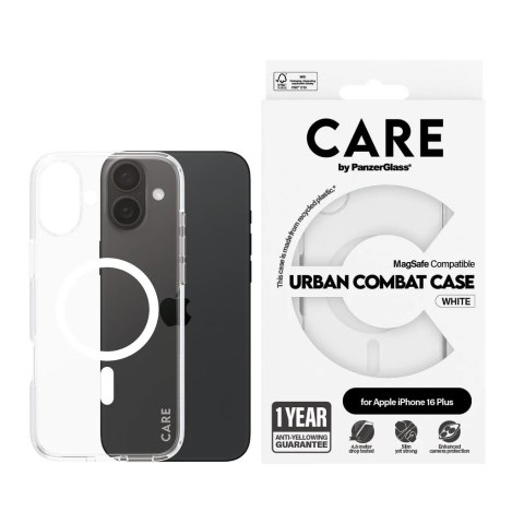 CARE by PanzerGlass Case Flagship White MagSafe iPhone 16 Plus | CARE CARE by PanzerGlass Case Flagship White MagSafe iPhone 16 Plus | CARE