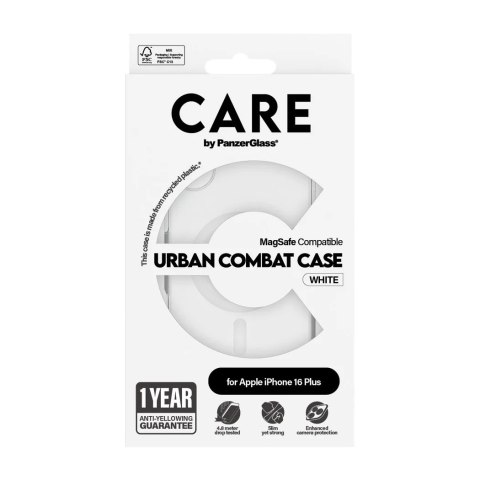 CARE by PanzerGlass Case Flagship White MagSafe iPhone 16 Plus | CARE CARE by PanzerGlass Case Flagship White MagSafe iPhone 16 Plus | CARE