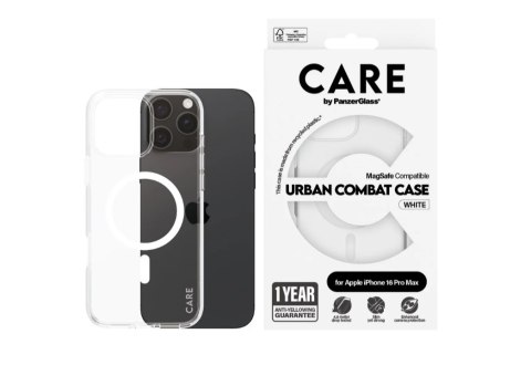 CARE by PanzerGlass Case Flagship White MagSafe iPhone 16 Pro Max | CARE CARE by PanzerGlass Case Flagship White MagSafe iPhone 16 Pro Max | CARE