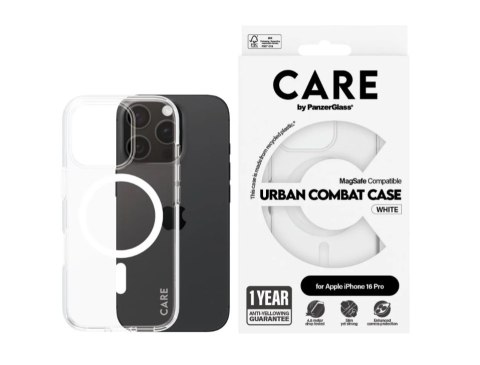 CARE by PanzerGlass Case Flagship White MagSafe iPhone16 PRO | CARE CARE by PanzerGlass Case Flagship White MagSafe iPhone16 PRO | CARE