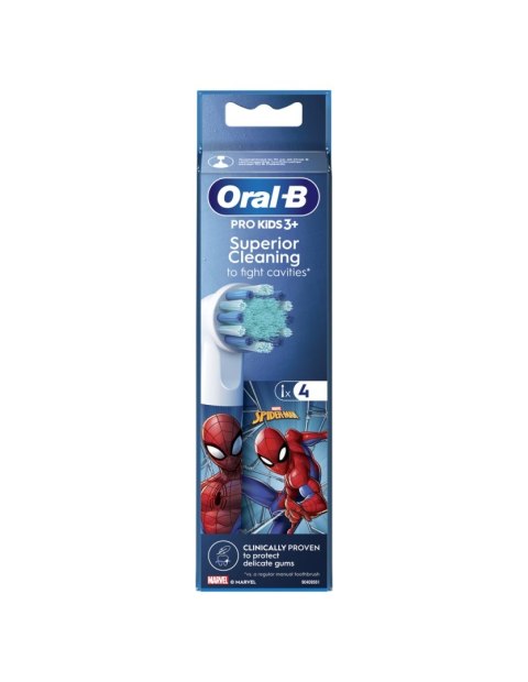 Oral-B EB10 4 wkłady uzupełniające Spiderman, 4 szt | Oral-B Oral-B EB10 4 wkłady uzupełniające Spiderman, 4 szt | Oral-B