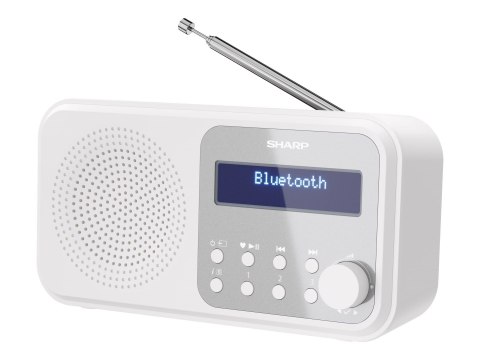 Przenośne radio cyfrowe Sharp DR-P420(WH) Tokyo, FM/DAB/DAB+, Bluetooth 5.0, zasilanie USB lub bateryjne, śnieżnobiały | Sharp | Przenośne radio cyfrowe Sharp DR-P420(WH) Tokyo, FM/DAB/DAB+, Bluetooth 5.0, zasilanie USB lub bateryjne, śnieżnobiały | Sharp |