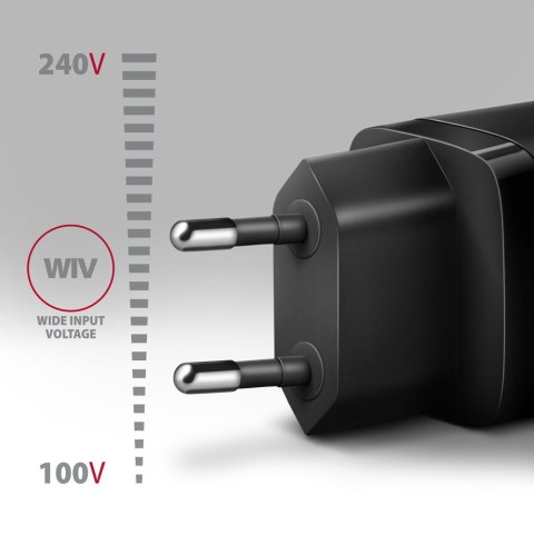 AXAGON Sil wallcharger 2x port (USB-A + USB-C), 30W | ACU-PQ30 AXAGON Sil wallcharger 2x port (USB-A + USB-C), 30W | ACU-PQ30