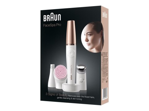 Braun Epilator with accessories | SE912 FaceSpa Pro | Number of power levels 1 | Wet & Dry | White Braun Epilator with accessories | SE912 FaceSpa Pro | Number of power levels 1 | Wet & Dry | White