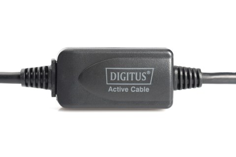 Digitus | Active USB 2.0 Repeater/Extension Cable | DA-73100-1 | USB 2.0 USB A (Male) | USB A (Female) Digitus | Active USB 2.0 Repeater/Extension Cable | DA-73100-1 | USB 2.0 USB A (Male) | USB A (Female)