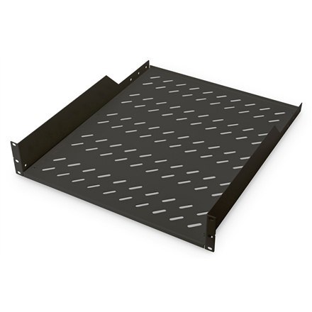 Digitus | Półka stała do szaf rack | DN-19 TRAY-2-55-SW | Czarny | Półki do montażu stałego można łatwo zainstalować na dwóch pr Digitus | Półka stała do szaf rack | DN-19 TRAY-2-55-SW | Czarny | Półki do montażu stałego można łatwo zainstalować na dwóch pr