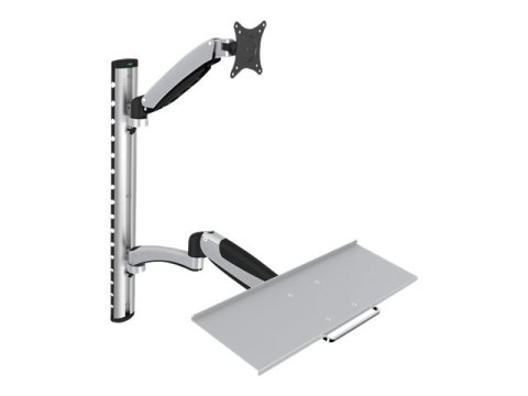 Digitus | Uchwyt ścienny | Stacja robocza | Regulowana wysokość, pochylenie, obrót | 27 " | Maksymalna waga (udźwig) 6 kg | Sreb Digitus | Uchwyt ścienny | Stacja robocza | Regulowana wysokość, pochylenie, obrót | 27 " | Maksymalna waga (udźwig) 6 kg | Sreb