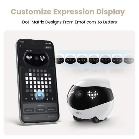 Enabot | Companion Robot | EBO AIR 2 | Compact | Maximum Memory Support 256G Enabot | Companion Robot | EBO AIR 2 | Compact | Maximum Memory Support 256G