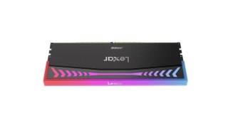 Lexar 2x16GB ARES DDR5 8000 Memory with heatsink and RGB lighting, Black