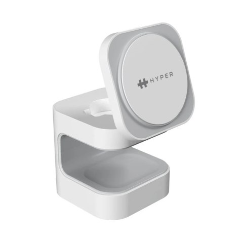 Magnetyczna podstawka ładująca Hyperjuice® Qi2 3 w 1, biała | Hyper Magnetyczna podstawka ładująca Hyperjuice® Qi2 3 w 1, biała | Hyper