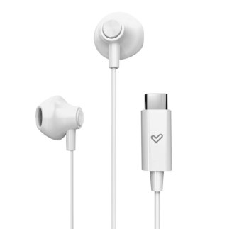 Przewodowe słuchawki douszne Energy Sistem EasyPods Type C, Snow | Energy Sistem