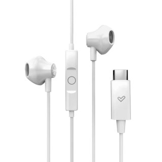 Przewodowe słuchawki douszne Energy Sistem EasyPods Type C, Snow | Energy Sistem