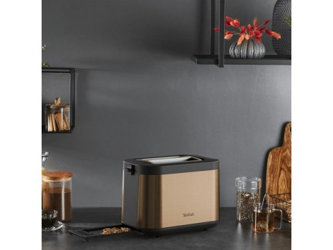 TEFAL Toster | TT430G10 Coppertinto | Liczba gniazd 2 | Materiał obudowy Stal nierdzewna | Złoty TEFAL Toster | TT430G10 Coppertinto | Liczba gniazd 2 | Materiał obudowy Stal nierdzewna | Złoty