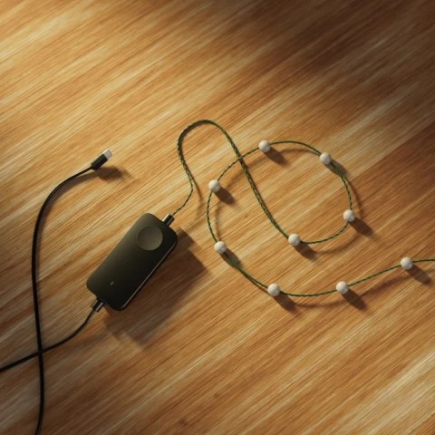 Twinkly Candies 100 diod LED RGB w kształcie pereł, zielony przewód, USB-C|Twinkly Twinkly Candies 100 diod LED RGB w kształcie pereł, zielony przewód, USB-C|Twinkly