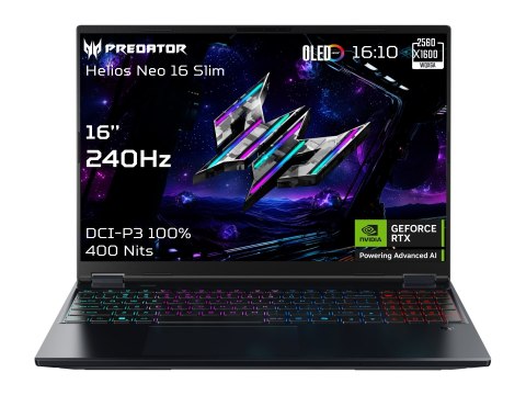 Acer Predator Helios Neo 16S AI OLED PHN16S-71-96S5 16" FHD i9-275HX/32GB/1000GB/NVIDIA GF RTX 5070 Ti/Win11/ENG kbd/Black/2 lat Acer Predator Helios Neo 16S AI OLED PHN16S-71-96S5 16" FHD i9-275HX/32GB/1000GB/NVIDIA GF RTX 5070 Ti/Win11/ENG kbd/Black/2 lat