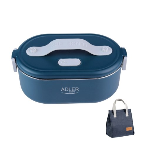 Adler | Elektryczny pojemnik na lunch z torbą termiczną | AD 4522 | 0.8 L | Plastik/stal nierdzewna | Niebieski | Pokrywka w zes Adler | Elektryczny pojemnik na lunch z torbą termiczną | AD 4522 | 0.8 L | Plastik/stal nierdzewna | Niebieski | Pokrywka w zes