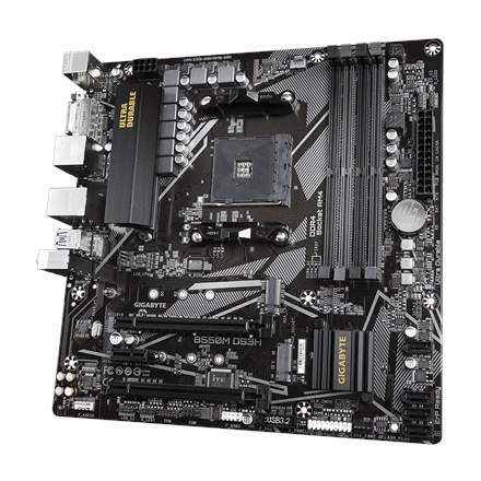 Gigabyte | B550M DS3H 1.0 | Rodzina procesorów AMD | Gniazdo procesora AM4 | DDR4 DIMM | Gniazda pamięci 4 | Liczba złączy SATA Gigabyte | B550M DS3H 1.0 | Rodzina procesorów AMD | Gniazdo procesora AM4 | DDR4 DIMM | Gniazda pamięci 4 | Liczba złączy SATA