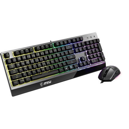 MSI Vigor GK30 COMBO US MSI | Vigor GK30 COMBO | Zestaw klawiatura i mysz | Podświetlenie LED RGB | US | Przewodowy MSI Vigor GK30 COMBO US MSI | Vigor GK30 COMBO | Zestaw klawiatura i mysz | Podświetlenie LED RGB | US | Przewodowy