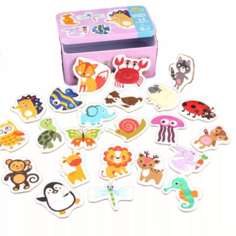 Moje pierwsze puzzle zwierzęta puszka 48 szt. 1817 Moje pierwsze puzzle zwierzęta puszka 48 szt. 1817