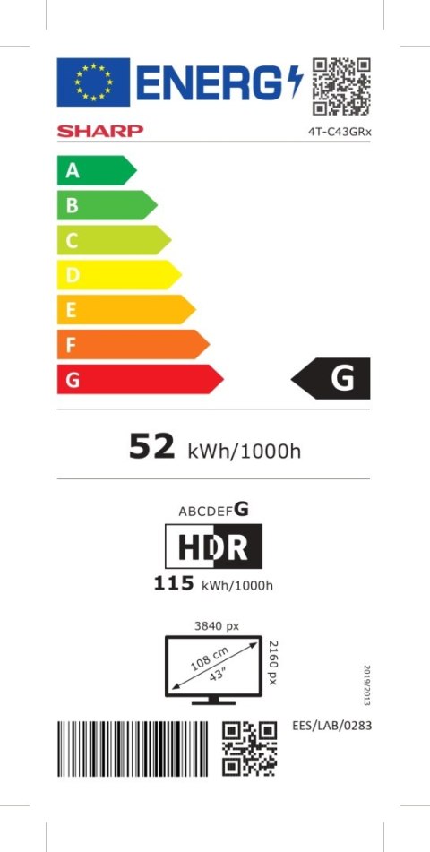 Sharp 43GR8265E | 43" | Smart TV | Google TV | 4K Ultra HD Sharp 43GR8265E | 43" | Smart TV | Google TV | 4K Ultra HD