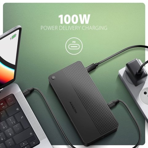 Stacja dokująca AXAGON HMC-U4 USB4, 3x USB-A, 2x USB-C, HDMI & DP 8K/30Hz, RJ-45, SD/mSD, audio, PD | AXAGON Stacja dokująca AXAGON HMC-U4 USB4, 3x USB-A, 2x USB-C, HDMI & DP 8K/30Hz, RJ-45, SD/mSD, audio, PD | AXAGON