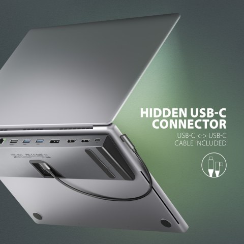 AXAGON USB-C 5Gbps TRIPLE 4K DISPLAY 11in1 Hub | HMC-4KX3 AXAGON USB-C 5Gbps TRIPLE 4K DISPLAY 11in1 Hub | HMC-4KX3