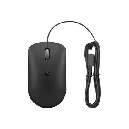 Lenovo | Compact Mouse | 400 | Przewodowa | USB-C | Kruczoczarna Lenovo | Compact Mouse | 400 | Przewodowa | USB-C | Kruczoczarna