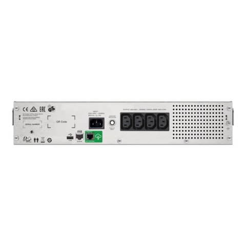 Schneider Electric APC Smart-UPS C, Rackmount 2U, 4x IEC C13 outlets, SmartConnect port, USB and serial communication, AVR, grap Schneider Electric APC Smart-UPS C, Rackmount 2U, 4x IEC C13 outlets, SmartConnect port, USB and serial communication, AVR, grap