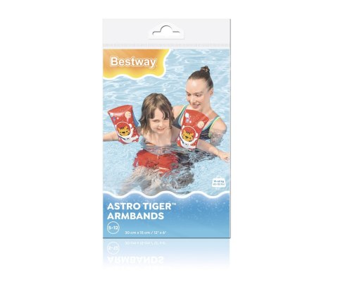 Bestway Bestway 32102 Rękawki do nauki pływania Tygrys Kosmonauta 30cm x 15cm Bestway Bestway 32102 Rękawki do nauki pływania Tygrys Kosmonauta 30cm x 15cm