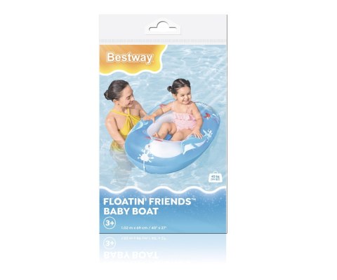 Bestway Bestway 34037 Łódka do pływania Delfin 1.02m x 69cm