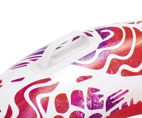 Bestway Bestway 36084 Koło do pływania z uchwytami Zawijasy Czerwono-Żółte 91cm Bestway Bestway 36084 Koło do pływania z uchwytami Zawijasy Czerwono-Żółte 91cm