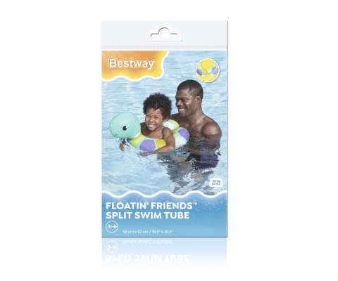 Bestway Bestway 36405 Kółko do pływania Żółw 50cm x 52cm Bestway Bestway 36405 Kółko do pływania Żółw 50cm x 52cm