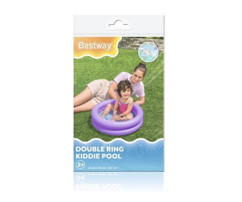 Bestway Bestway 51061 Mikro Basenik Fioletowy 61cm x 15cm Bestway Bestway 51061 Mikro Basenik Fioletowy 61cm x 15cm