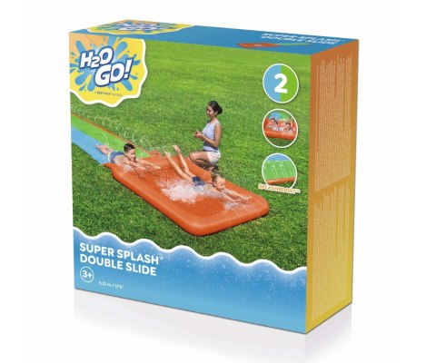Bestway Bestway 52633 Ślizgawka podwójna H2OGO! Super Splash z basenikiem 5.31m Bestway Bestway 52633 Ślizgawka podwójna H2OGO! Super Splash z basenikiem 5.31m