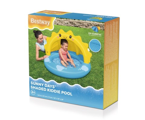 Bestway Bestway 52637 Basenik dmuchany z daszkiem i pompowanym dnem Słoneczko 1.01m x 97cm x 71cm Bestway Bestway 52637 Basenik dmuchany z daszkiem i pompowanym dnem Słoneczko 1.01m x 97cm x 71cm