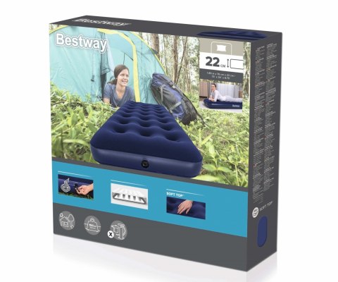 Bestway Bestway 67000 Materac dmuchany turystyczny Jr.Twin 1.88m x 76cm x 22cm Bestway Bestway 67000 Materac dmuchany turystyczny Jr.Twin 1.88m x 76cm x 22cm