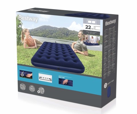 Bestway Bestway 67002 Materac dmuchany turystyczny Full 1.91m x 1.37m x 22cm Bestway Bestway 67002 Materac dmuchany turystyczny Full 1.91m x 1.37m x 22cm