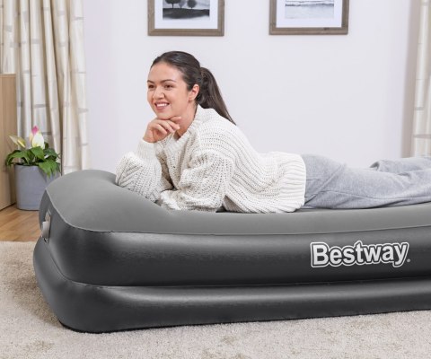 Bestway Bestway 67401 Materac dmuchany turystyczny z wbudowaną pompą powietrza Tritech Twin 1.91m x 0.97m x Bestway Bestway 67401 Materac dmuchany turystyczny z wbudowaną pompą powietrza Tritech Twin 1.91m x 0.97m x