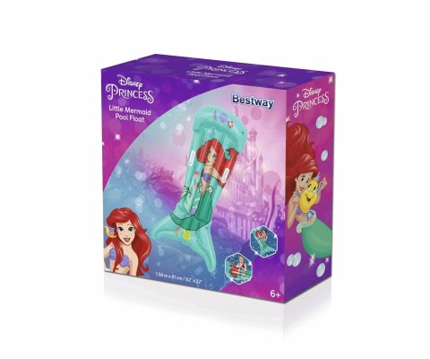 Bestway Bestway 9101F Little Mermaid Materac plażowy Mała Syrenka 1.58m x 81cm Bestway Bestway 9101F Little Mermaid Materac plażowy Mała Syrenka 1.58m x 81cm